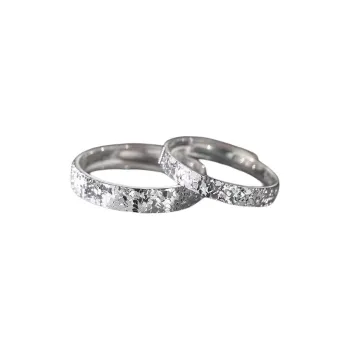 Happy Tide S999 Fine Silver Rings Women's Silver