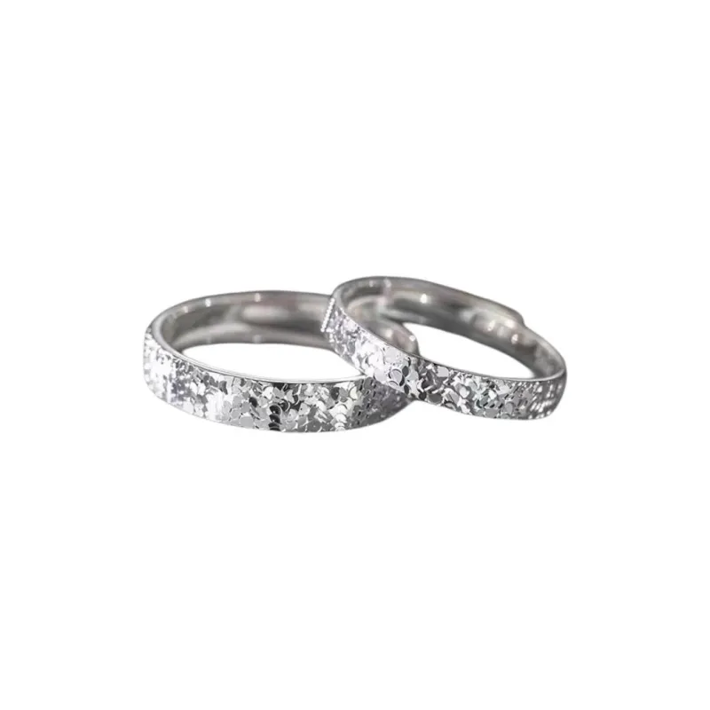Happy Tide S999 Fine Silver Rings Women's Silver-0