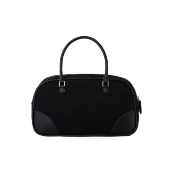 NIEEH Cotton Handbag Regular Women's Black