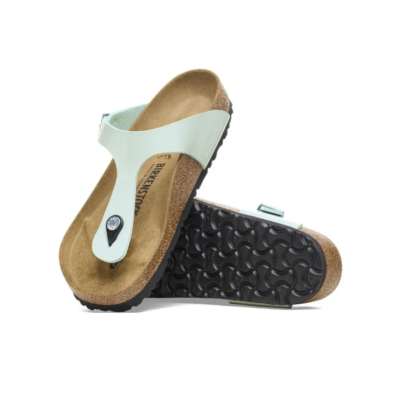 Birkenstock Gizeh Series EVA Abrasion-Resistant Flip Flops Women's Surfing Green Regular-4