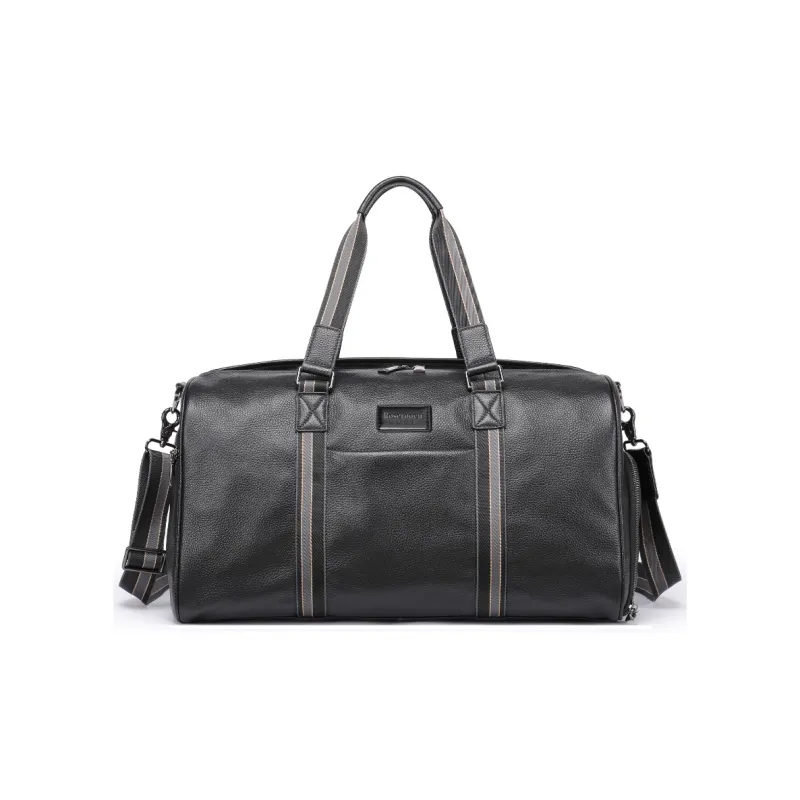ROSEROOEN PU Travel Bag Regular Men's Black-1