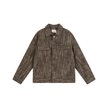 EARL JOEL Jackets Coats Men's Woven Coffee
