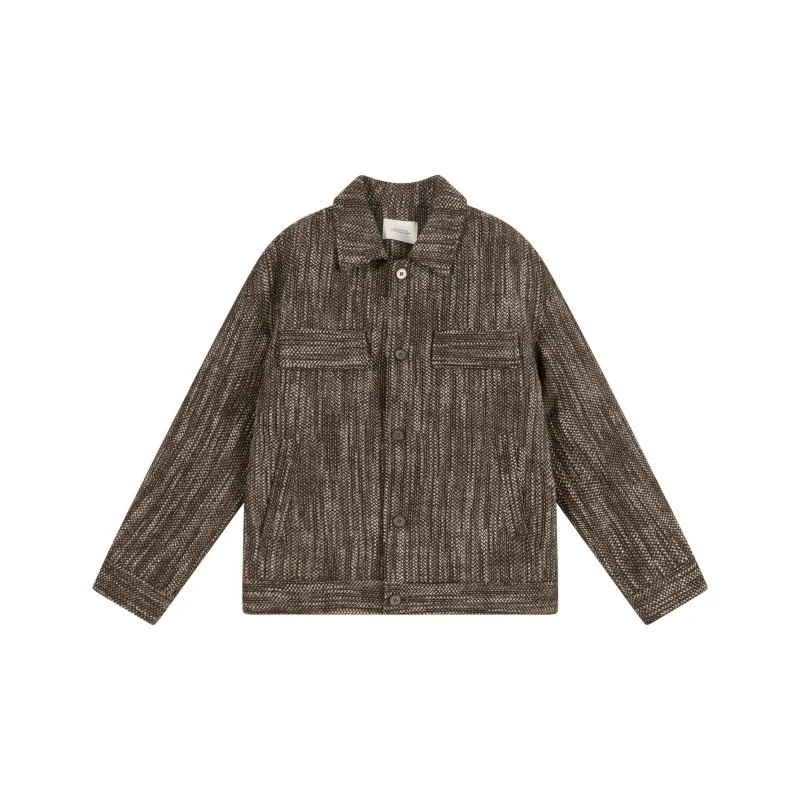 EARL JOEL Jackets Coats Men's Woven Coffee-0