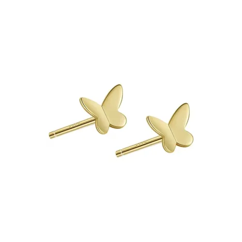 BYTHERE Gold Stud Earrings Women's