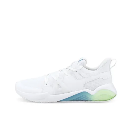 PUMA Cell Fraction Anti Slip Wear Resistant Low Top Training Shoes Men's White