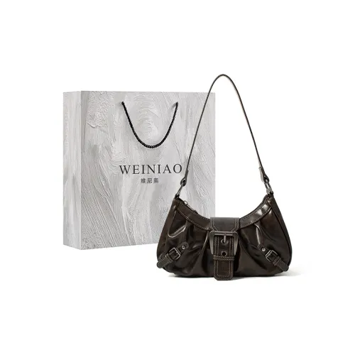 Vigno Synthetic Leather Shoulder Bag Regular Women's Antique Copper/Oil Leather Red/Oil Leather Black