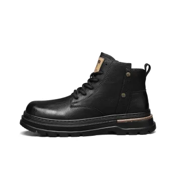 Jeep Vintage Classic Martin Boots Short Martin Boot Men's Black Warrior