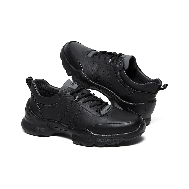 HANG TEN Low Top Casual Shoes Unisex Black Caviar-5
