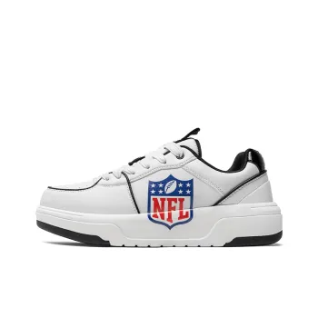 NFL College 1 OG Senior Shoes Low Top Skateboard Shoes Unisex Multicolor Shield Black White