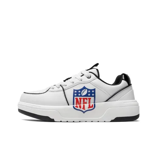 NFL College 1 OG Senior Shoes Low Top Skateboard Shoes Unisex Multicolor Shield Black White