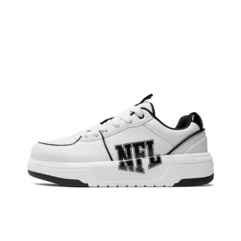NFL College 1 OG Senior Shoes Low Top Skateboard Shoes Unisex Black Text On Black Background With White Accent