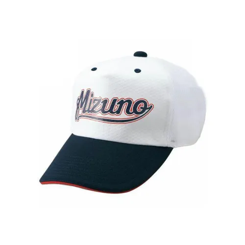 Mizuno Polyester Baseball Caps Unisex White