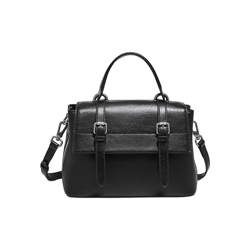 Marino Orlandi Synthetic Leather Handbag Shoulder Bag Crossbody Bag Regular Women's Black/Coffee/Caramel-0