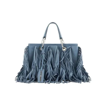 EMPORIO ARMANI MyEA Series Artificial Leather Shoulder Bag Crossbody Bag Handbag Small Size Women's Light Blue