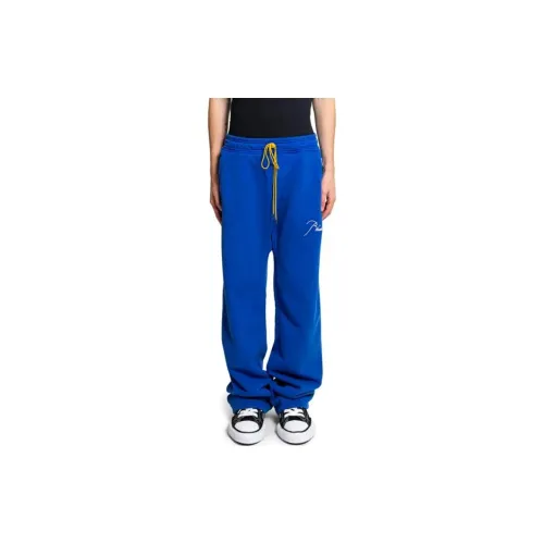 RHUDE Knitted Sweatpants Men Blue