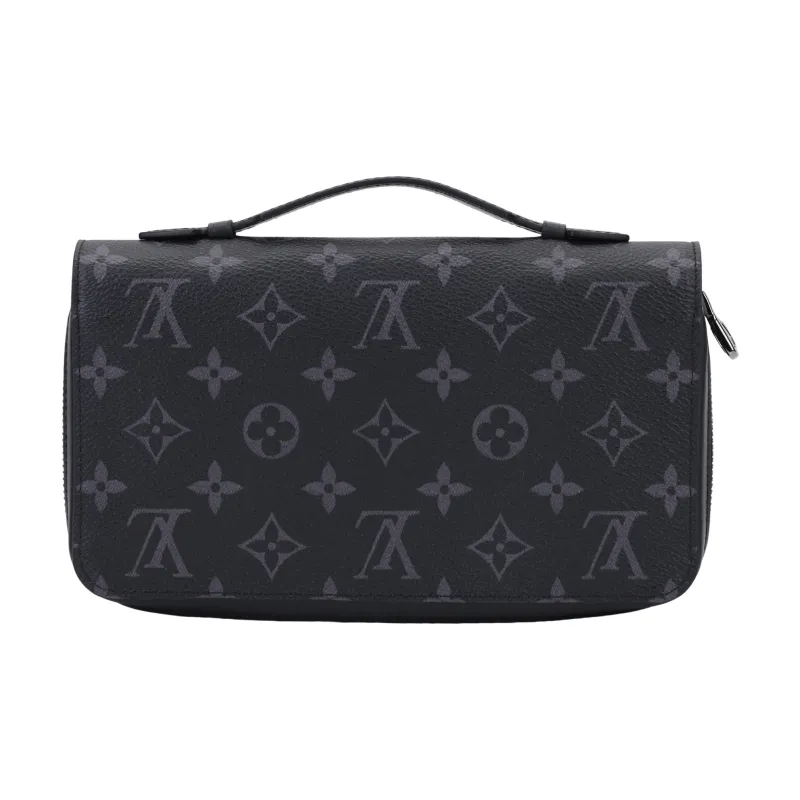 LOUIS VUITTON Zippy Canvas Wallet Men's Black-5