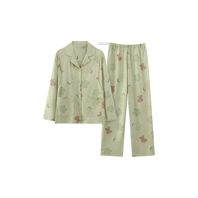 MADALLO Pajama Set Women's Green-0