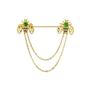 Princess Cui Ice Glutinous Jadeite Brooches Unisex