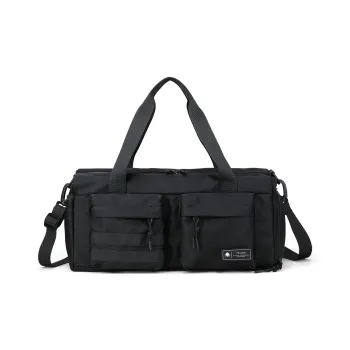 Fillove Fabric Travel Bags Gym Bags 15.9L Unisex Black