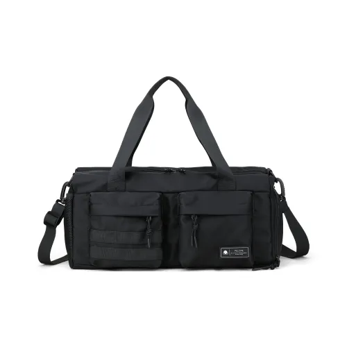 Fillove Fabric Travel Bags Gym Bags 15.9L Unisex Black
