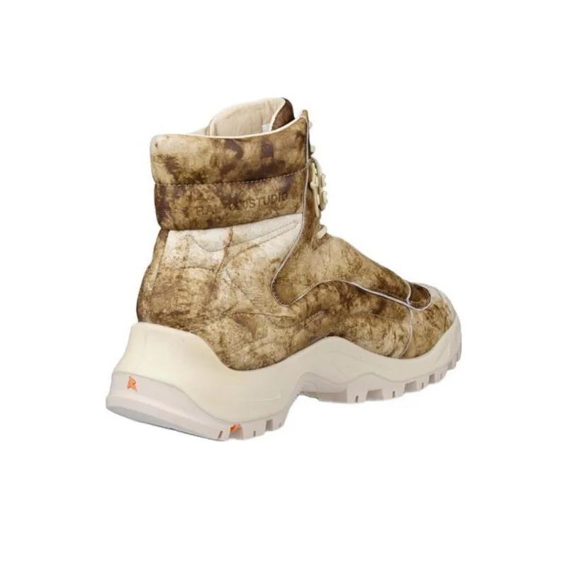 Ecco Shock Absorbers With Slip Resistant And Abrasion Resistant Properties High Top Hiking Shoes Men's Sand-3