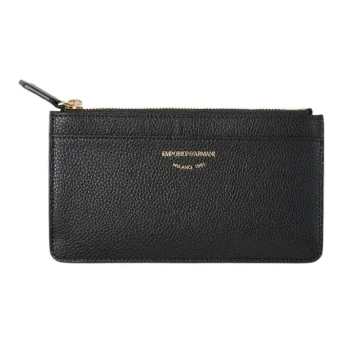 EMPORIO ARMANI Logo Debossed Zipped Wallet-0