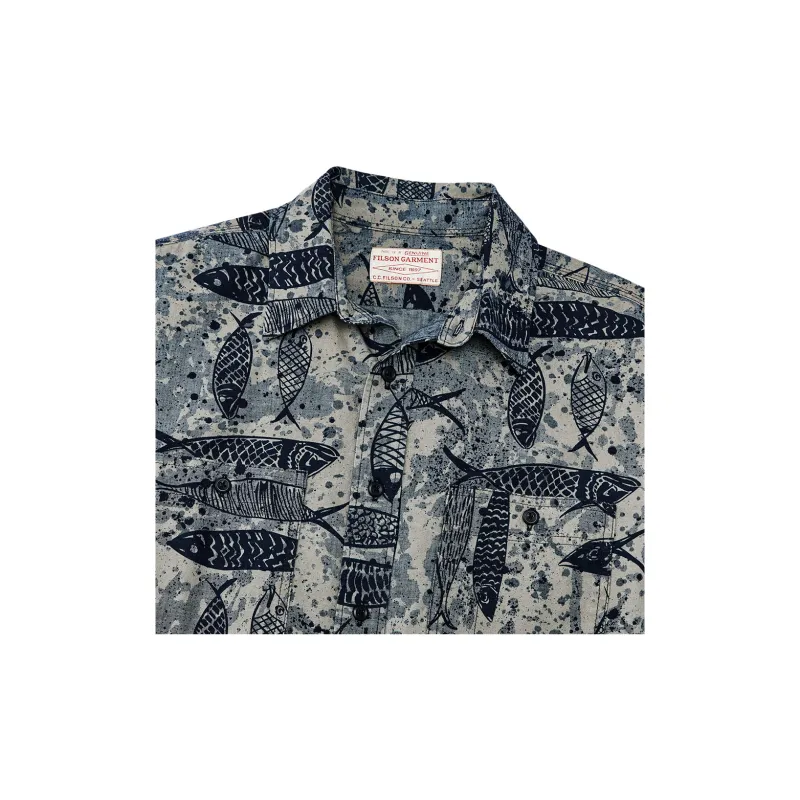 Filson FW24 Shirt Men's Fish-Scale Pattern-4