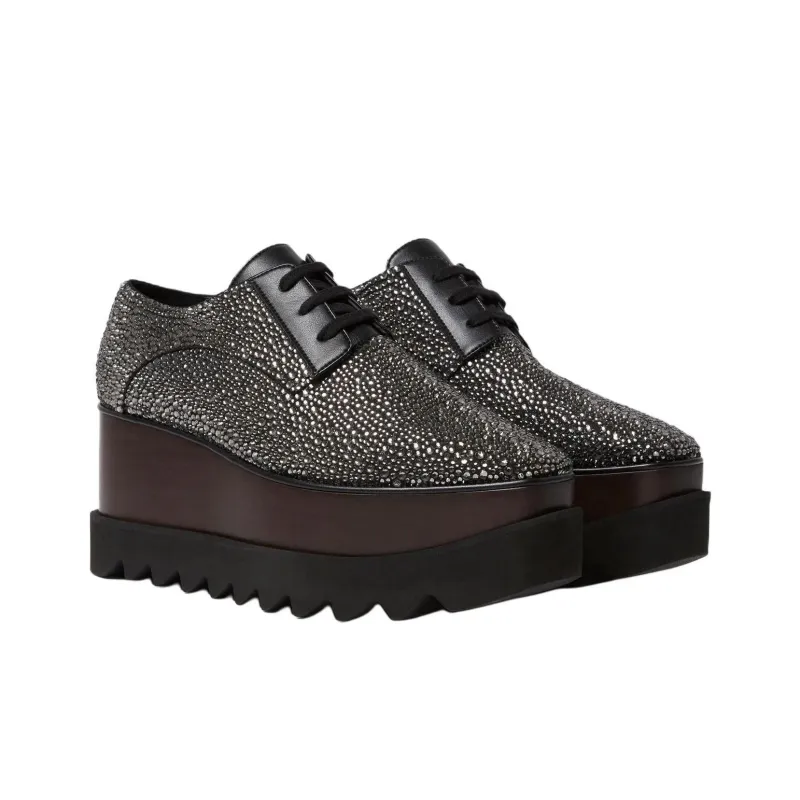 Stella McCartney Embellished Platform Lace-Up Shoes Women's-2