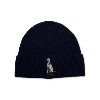 Polo Ralph Lauren Wool Blend Beanies Men's Black