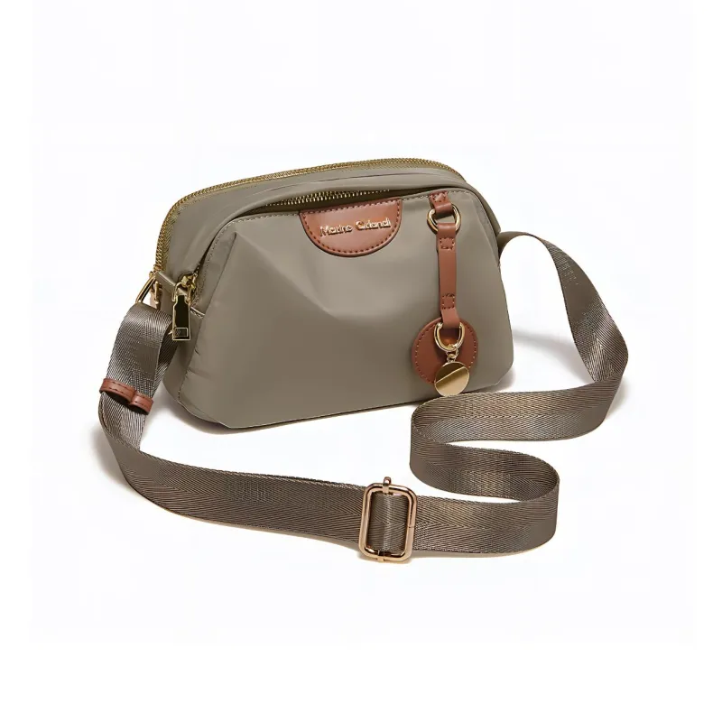 Marino Orlandi Fabric Shoulder Bag, Crossbody Bag Regular Women's Black/Army Green/Khaki/Ecru-11