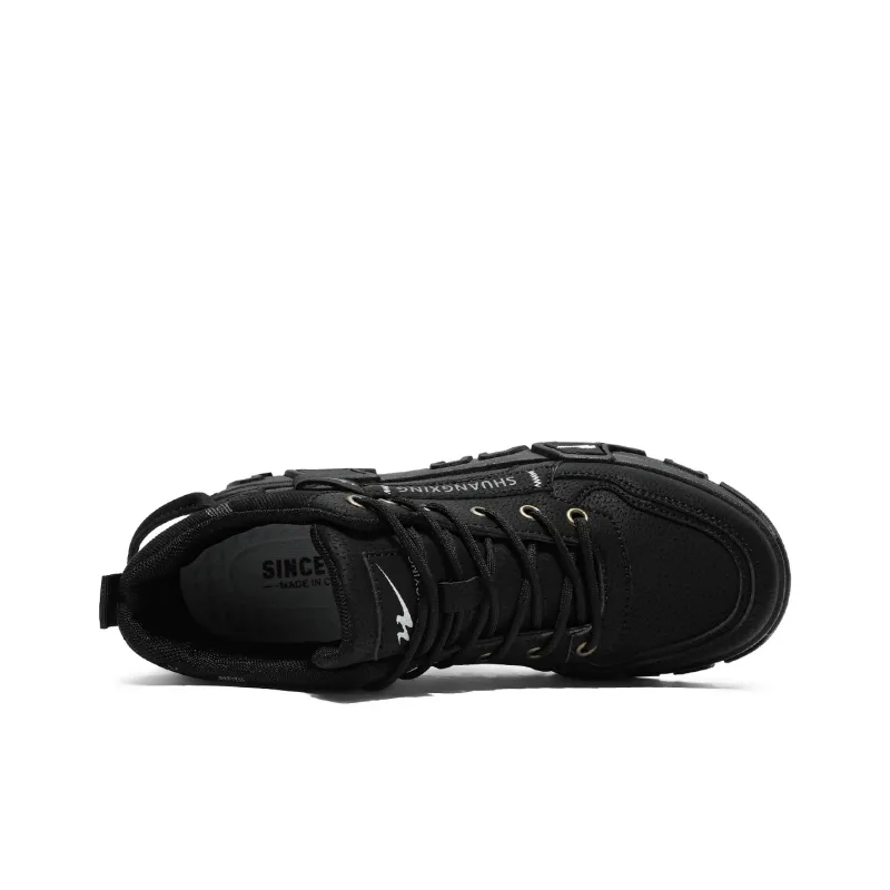 Binary Work Boots Men Mid Top Black-9