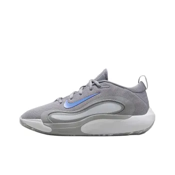 Nike ISOFLY Anti Slip Wear Resistant Low Top Children's Basketball Shoes Gray Teenagers