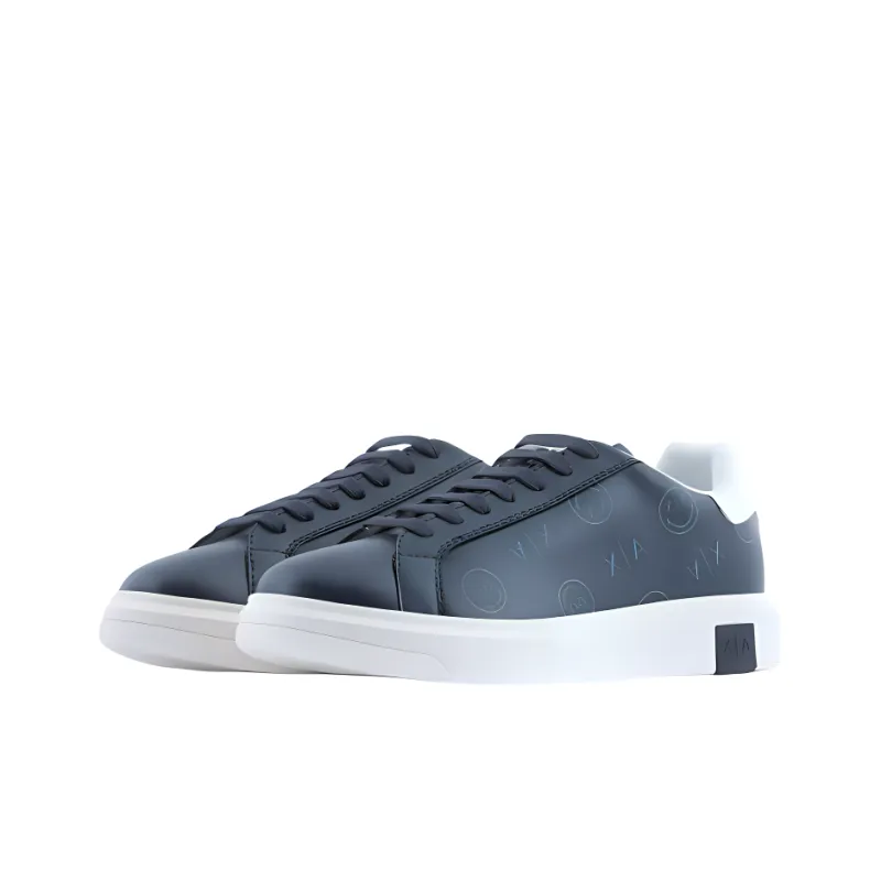 SMILEYWORLD x ARMANI EXCHANGEAE Low-Top Stylish Skateboarding Shoes Men's Blue-2