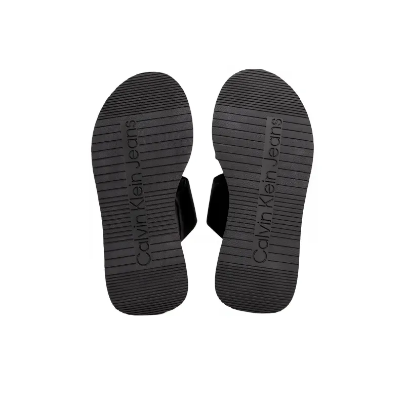 CKJ CALVIN KLEIN JEANS Slide Slippers 4.5cm Women's Black-5