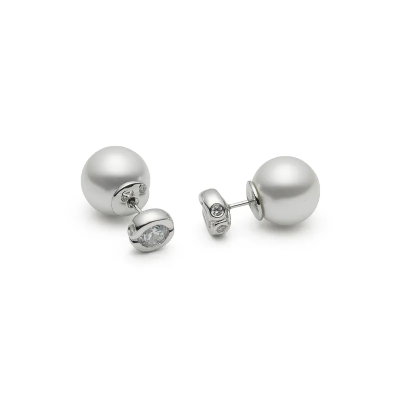 RSNY Gold Plated Copper Stud Earrings Women's-0