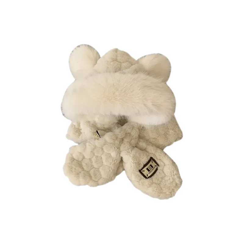 Pelloy Polyester Hoods & Plush Hats Unisex White/Beige/Khaki-3
