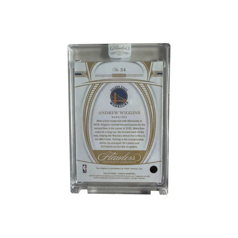 PANINI 2021 22 Flawless Andrew Wiggins Diamond Sealed Box 20 Parallel Top Pick Portable Warriors Sports Cards 1 Pc-1