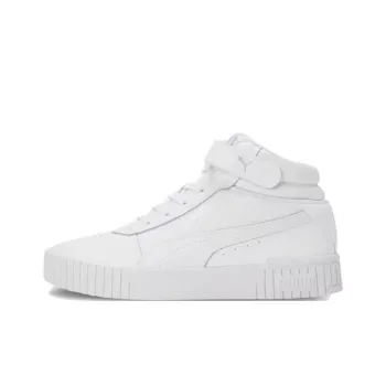 PUMA Carina 2.0 Anti-Slip Wear-Resistant High-Top Skateboard Shoes Women's White
