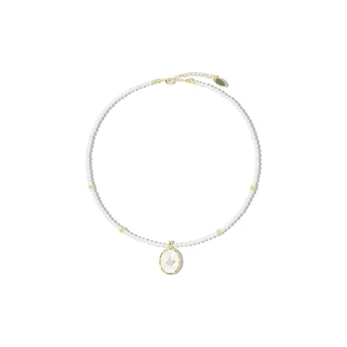 AWE Seed Bead Pearl Necklace Luxe Minimalist 2024 New Arrival Best Selling Collarbone Chain Women's