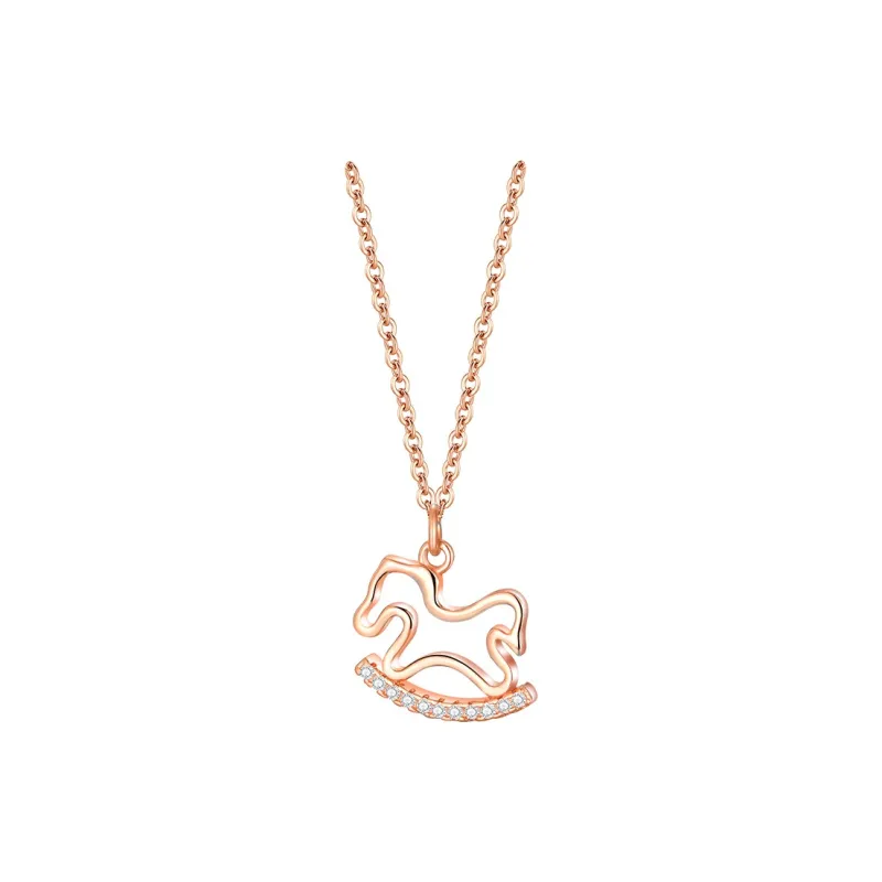 KING OF BLING 925 Sterling Silver With Zircon Necklaces Women's-5