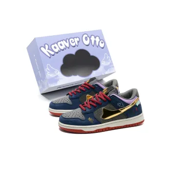 KAAVER OTTO Slip Resistant Low Top Skateboard Shoes Unisex Blue