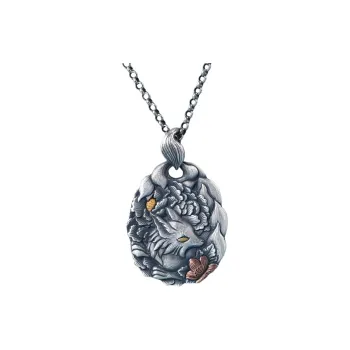 JINLUWANG 999 Fine Silver Necklaces Women's