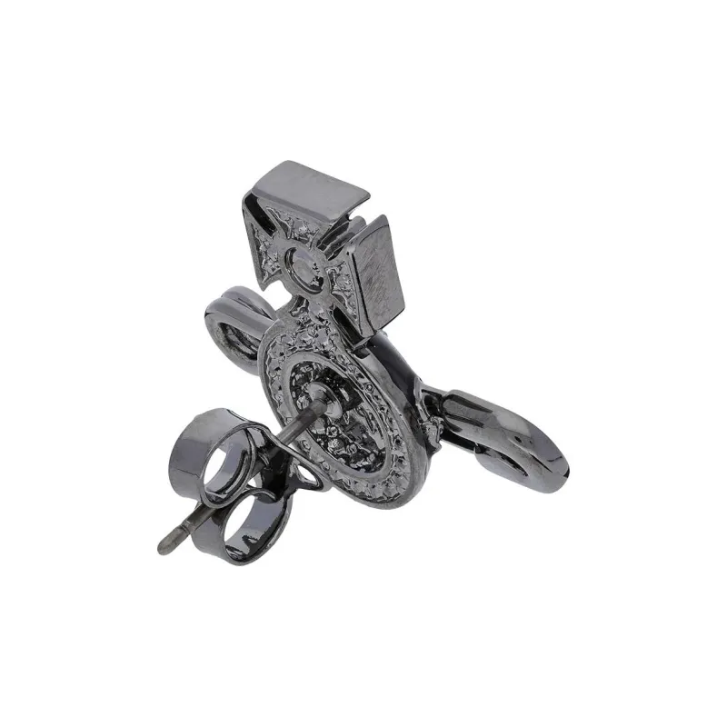 Vivienne Westwood Brass Stud Earrings Men's Gray-2