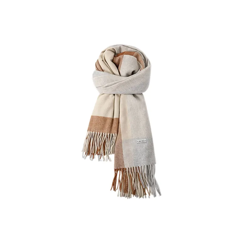 CARTELO Wool Knit Scarves Unisex-2