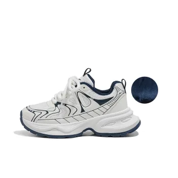 Warrior Low Top Chunky Sneakers Women's White Blue