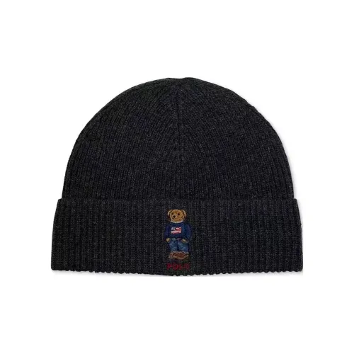 Polo Ralph Lauren Subject To Official Website Beanies Unisex Charcoal Gray