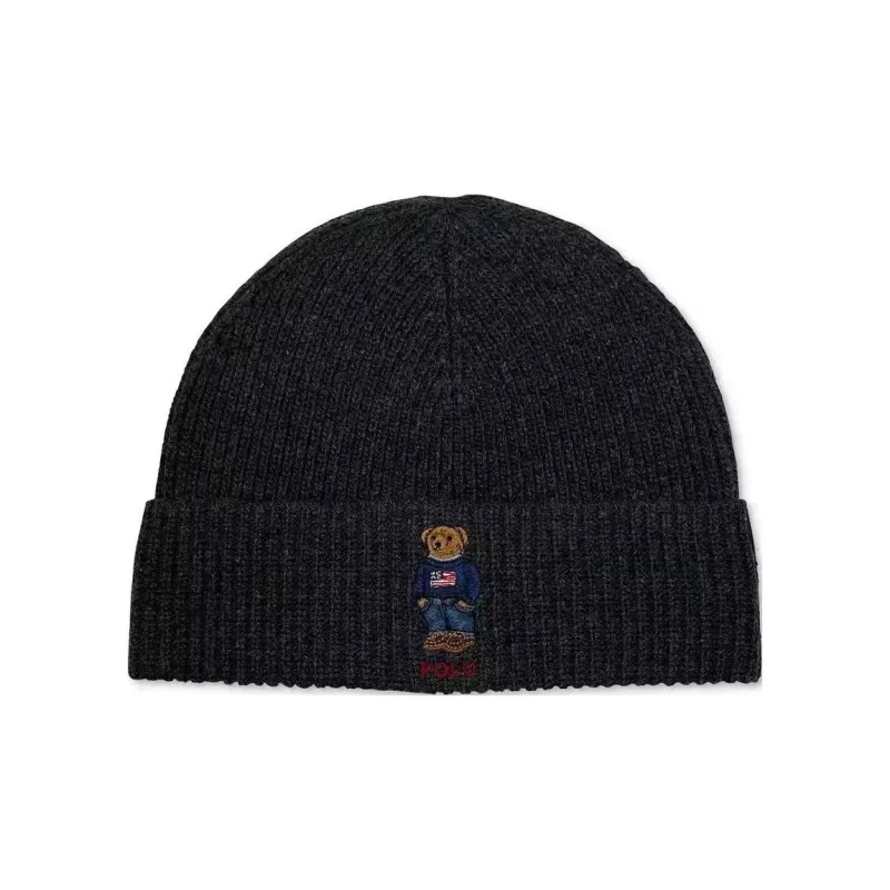 Polo Ralph Lauren Subject To Official Website Beanies Unisex Charcoal Gray-0