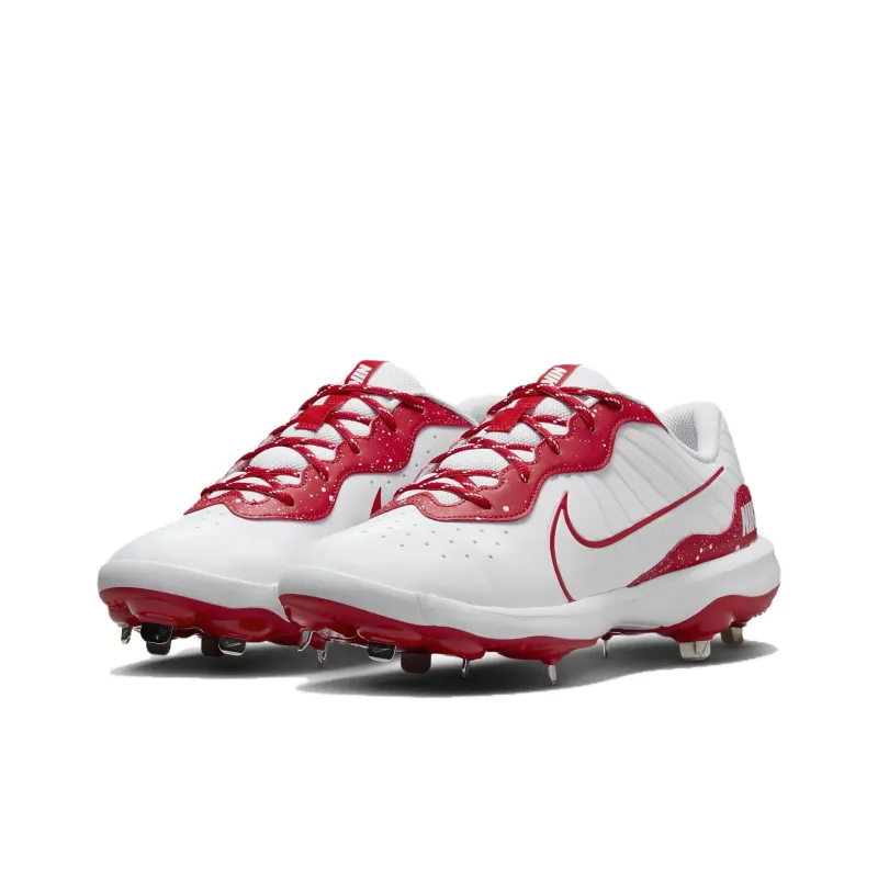 Nike Alpha Huarache Varsity 4 Low White University Red-1