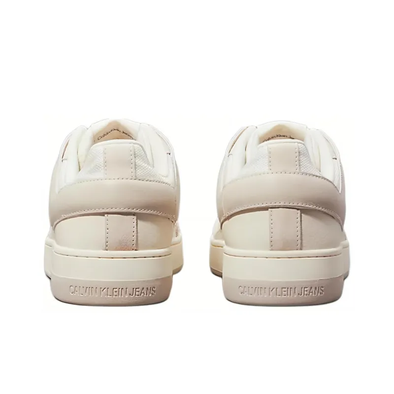 CKJ CALVIN KLEIN JEANS Low Top Skateboard Shoes Men's White-4