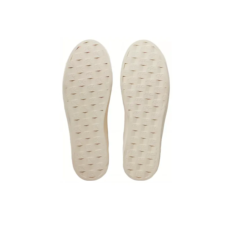 CKJ CALVIN KLEIN JEANS Low Top Skateboard Shoes Women's Greige-5